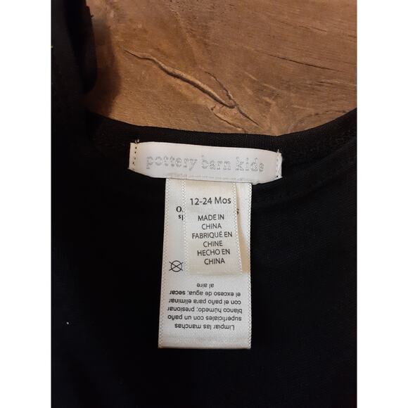 Pottery Barn Kids Black Orange Costume A-line Party Dress 12 24 mths Sparkles - Picture 3 of 4